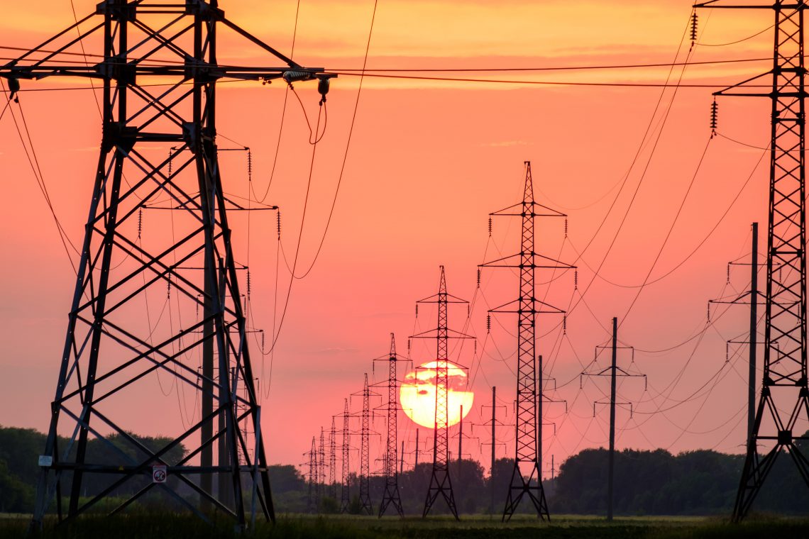 high tensions transmission lines