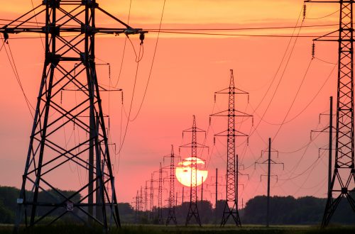 high tensions transmission lines