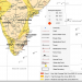Earthquake hazard maps of India - Showing Faults, thrusts & earthquakes of magnitude ≥ 5