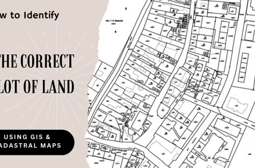 how to identify the correct plot of land using gis and cadastral maps