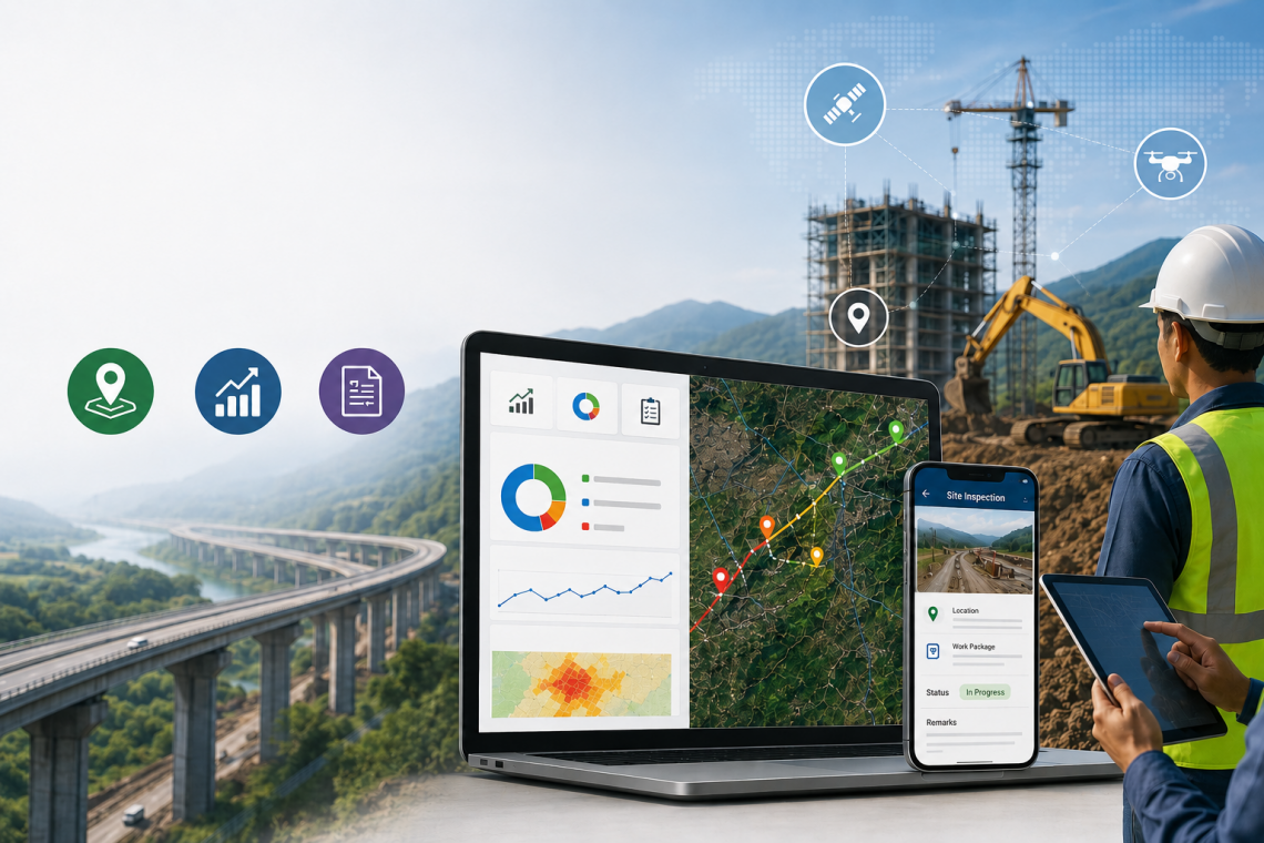 gis-based project progress monitoring system for construction government infrastructure projects