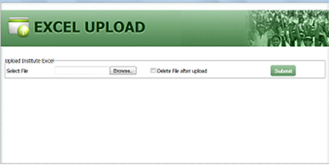 BANBEIS - Upload data through excel file