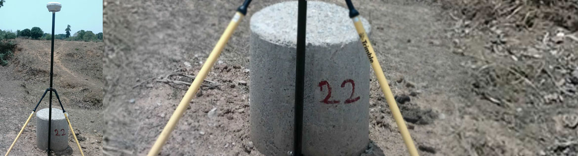 demarcation of project boundary - by erecting pillars