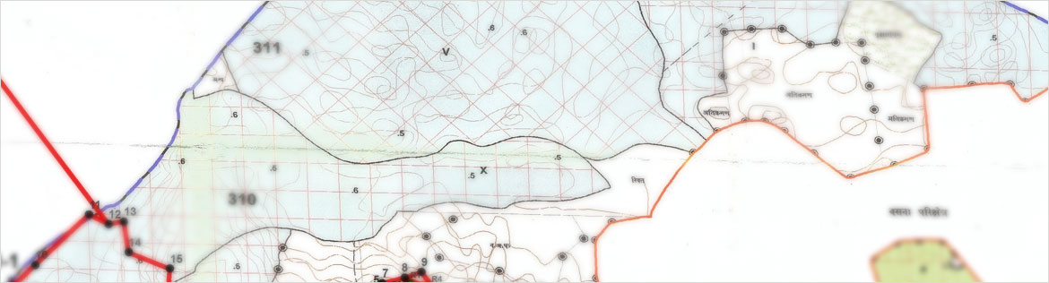 Digitization and Geo-referencing of forest compartment maps