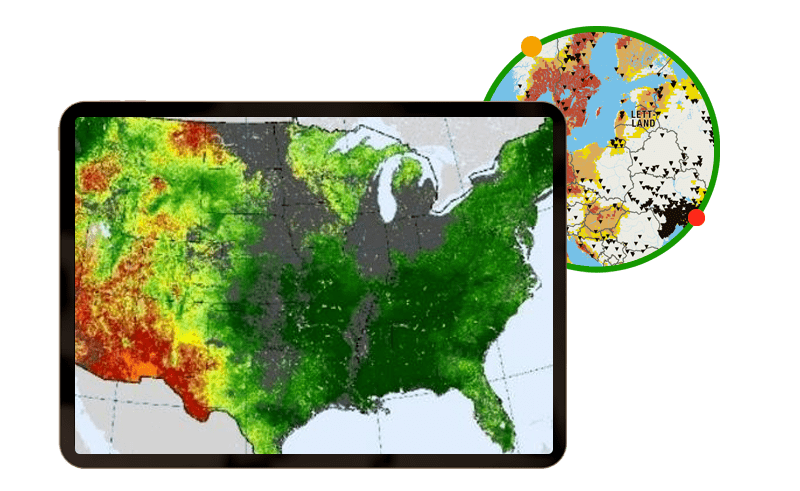 maps of forest risk assessment