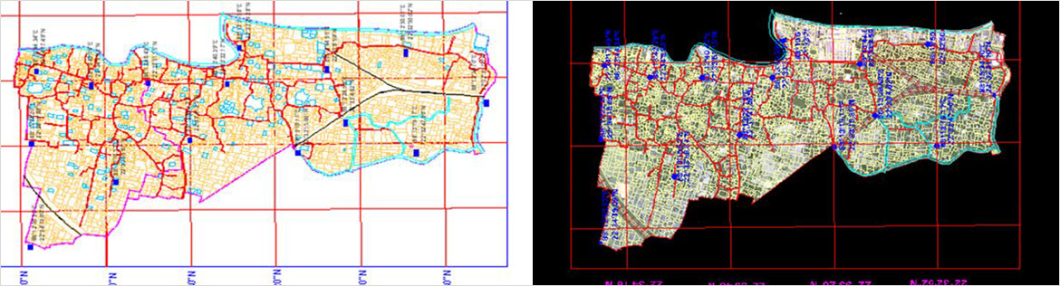 geo referencing of cadastral maps